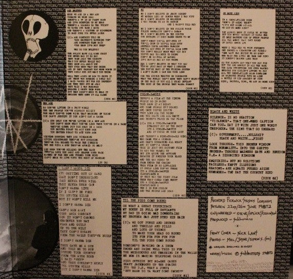 Subhumans : The Day The Country Died (LP,Album,Reissue,Remastered)