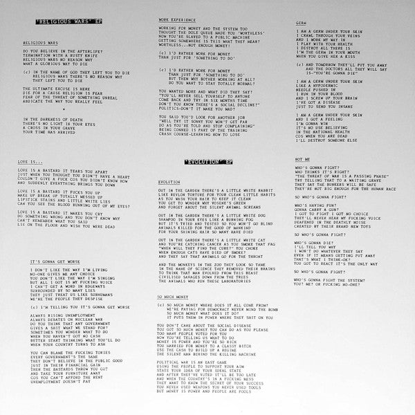 Subhumans : EP–LP (LP,Compilation,Reissue,Remastered)