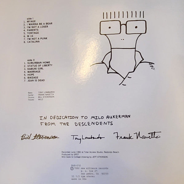 Descendents : Milo Goes To College (LP,Reissue,Unofficial Release)