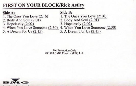 Rick Astley : First On Your Block (Promo)