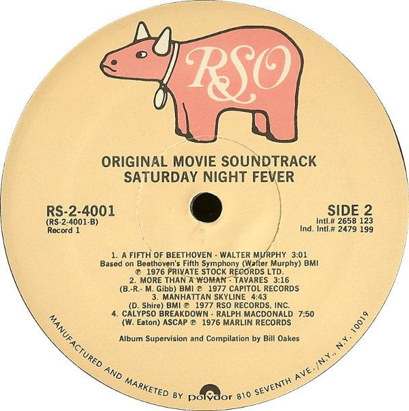 Various : Saturday Night Fever (The Original Movie Sound Track) (LP,Album,Compilation,Repress)