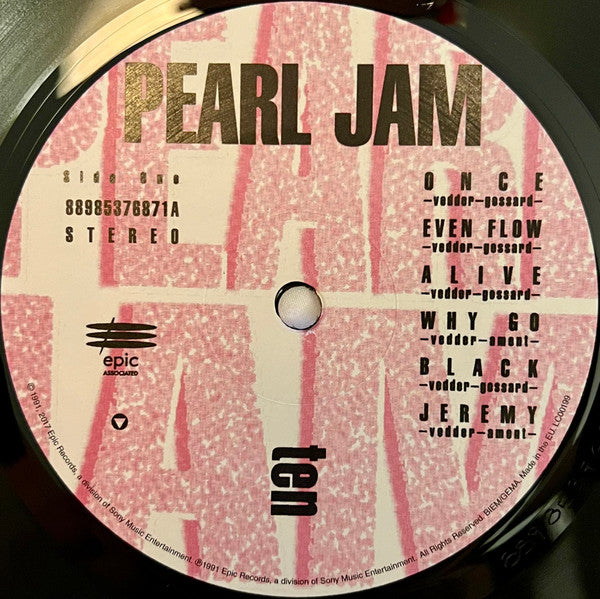 Pearl Jam : Ten (LP,Album,Reissue,Repress)