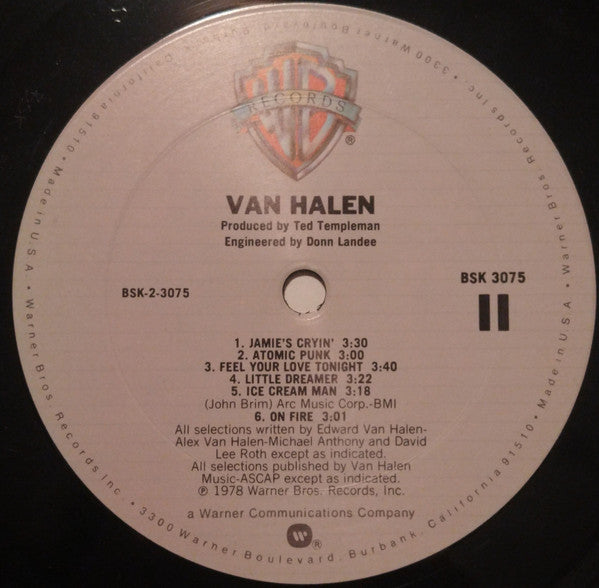 Van Halen : Van Halen (LP,Album,Club Edition,Reissue)