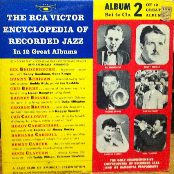 Various : The RCA Victor Encyclopedia Of Recorded Jazz: Album 2 - Bei To Cla (LP,10",Compilation)