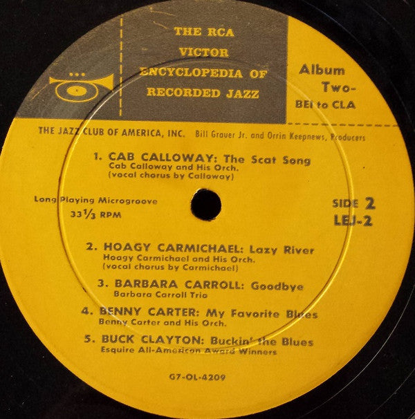 Various : The RCA Victor Encyclopedia Of Recorded Jazz: Album 2 - Bei To Cla (LP,10",Compilation)