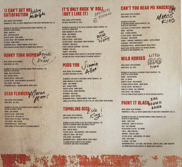 Various : Stoned Cold Country (A 60th Anniversary Tribute To The Rolling Stones) (LP,Album)
