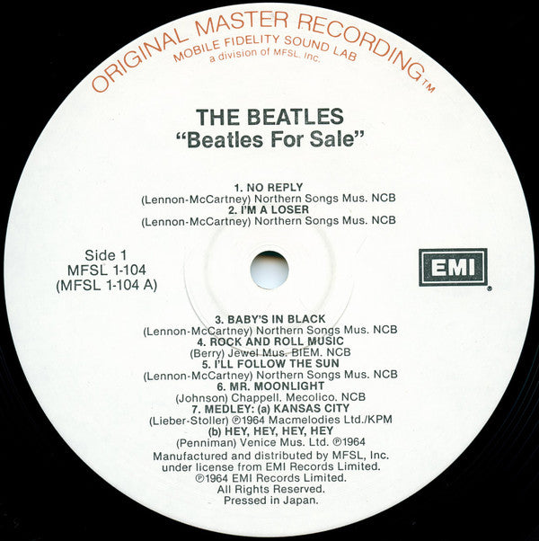 Beatles, The : Beatles For Sale (LP,Album,Limited Edition,Reissue,Remastered)