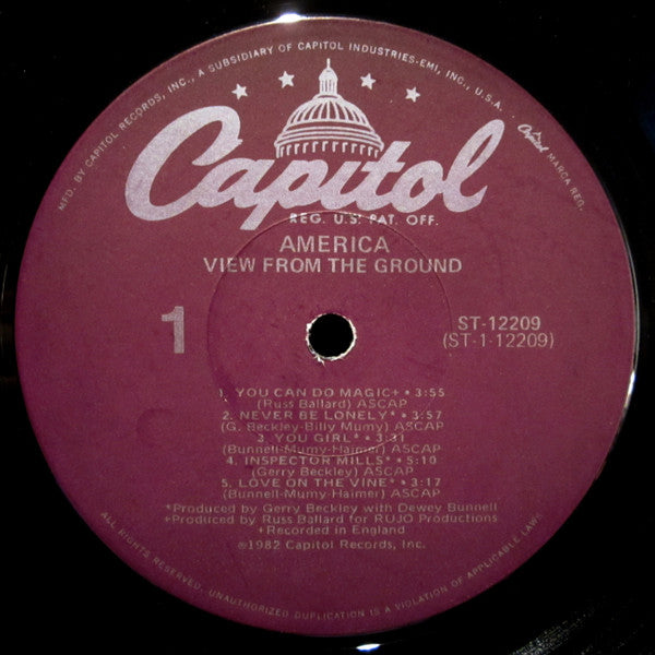 America (2) : View From The Ground (LP,Album)