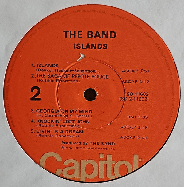 Band, The : Islands (LP,Album)