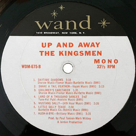 Kingsmen, The : Up And Away (LP,Album,Mono)