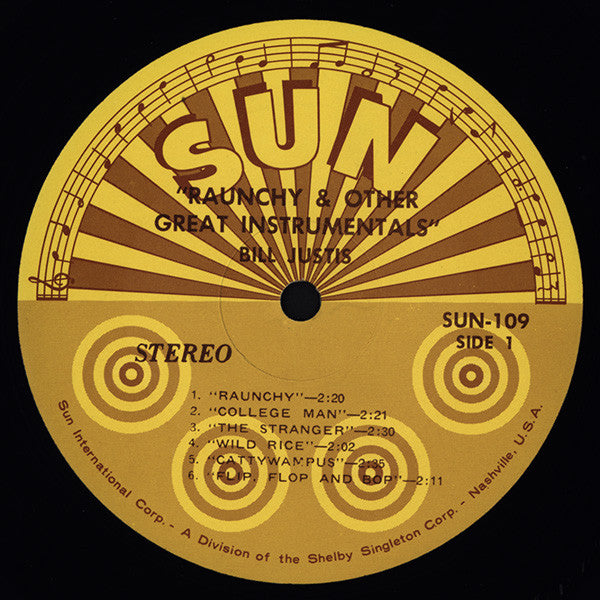 Bill Justis : Raunchy & Other Great Instrumentals (LP,Stereo)