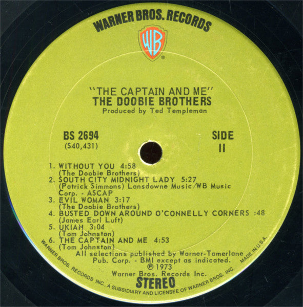 Doobie Brothers, The : The Captain And Me (LP,Album,Stereo)