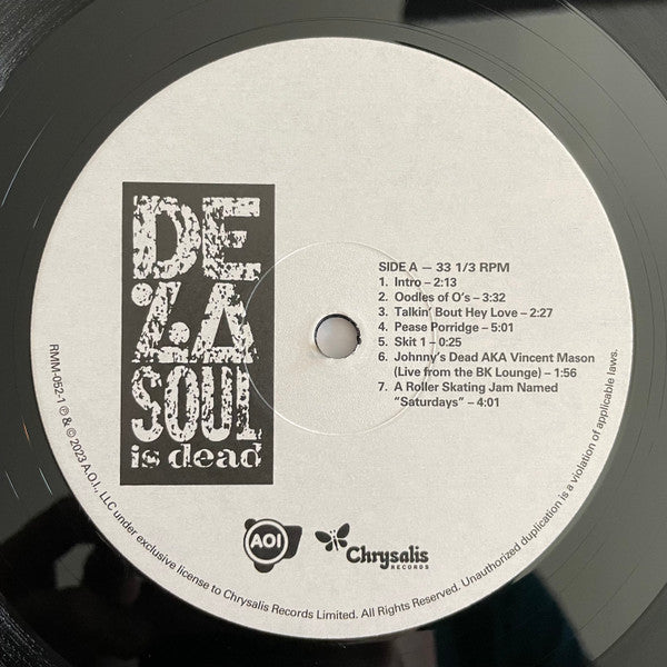 De La Soul : De La Soul Is Dead (LP,Album,Reissue)