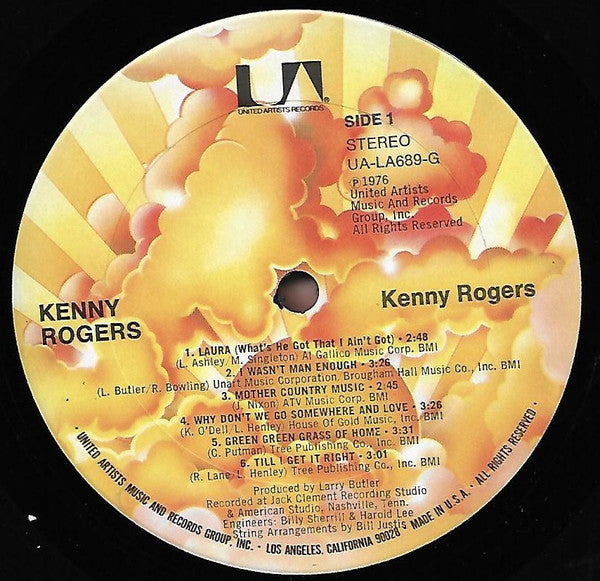 Kenny Rogers : Kenny Rogers (LP,Album,Club Edition)