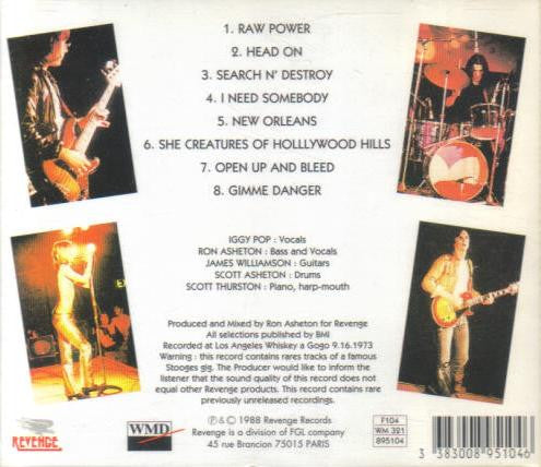 Stooges, The : Live At The Wiskey A Gogo (Album)