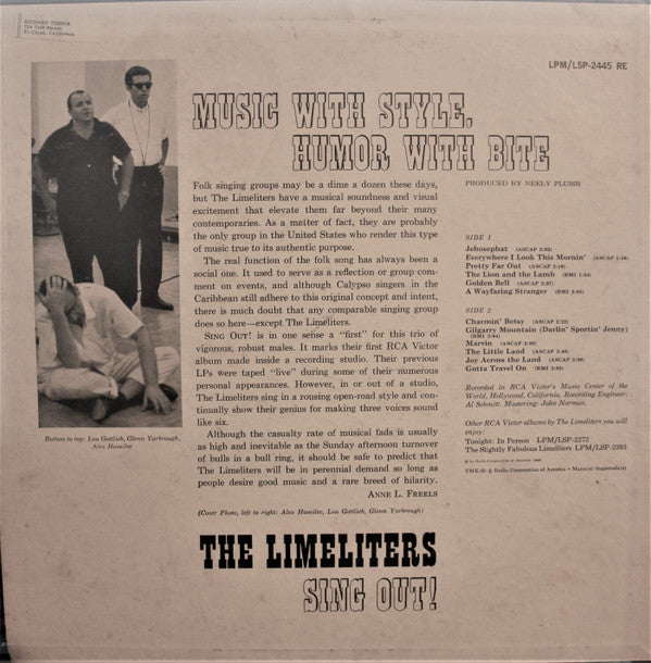 Limeliters, The : Sing Out! (LP,Album,Mono)