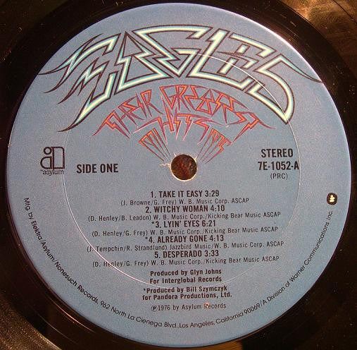 Eagles : Their Greatest Hits 1971-1975 (LP,Album,Compilation)