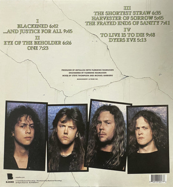 Metallica : ...And Justice For All (LP,Album,Reissue,Remastered,Repress,Stereo)
