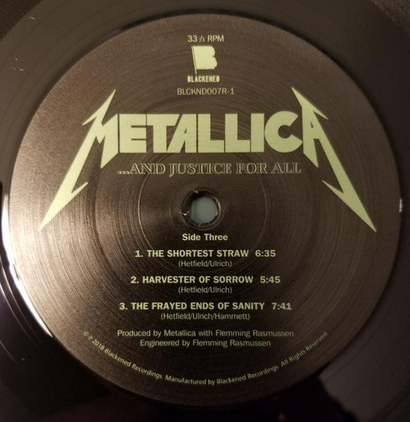 Metallica : ...And Justice For All (LP,Album,Reissue,Remastered,Stereo)
