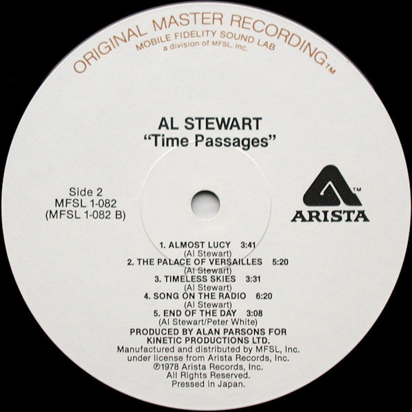 Al Stewart : Time Passages (LP,Album,Limited Edition,Reissue,Remastered,Stereo)