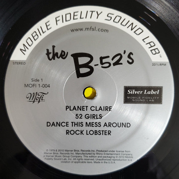 B-52's, The : The B-52's (LP,Album,Limited Edition,Numbered,Reissue,Remastered,Special Edition,Stereo)