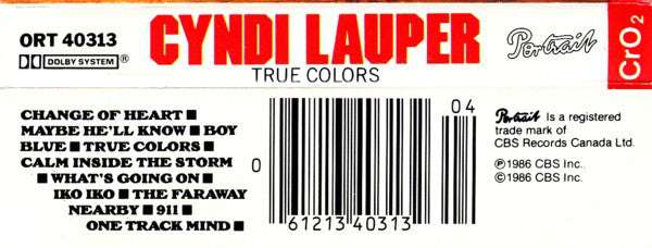 Cyndi Lauper : True Colors (Album)