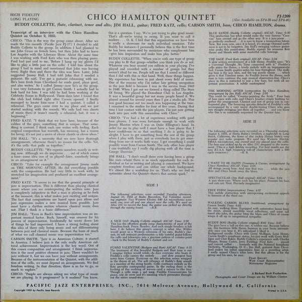 Chico Hamilton Quintet, The : Chico Hamilton Quintet (LP,Album)