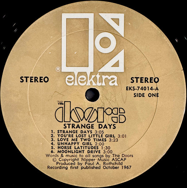 Doors, The : Strange Days (LP,Album,Stereo)