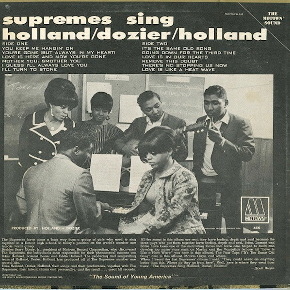 Supremes, The : The Supremes Sing Holland-Dozier-Holland (LP,Album,Mono)