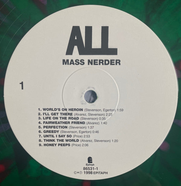 ALL (2) : Mass Nerder (LP,Album,Limited Edition,Reissue)