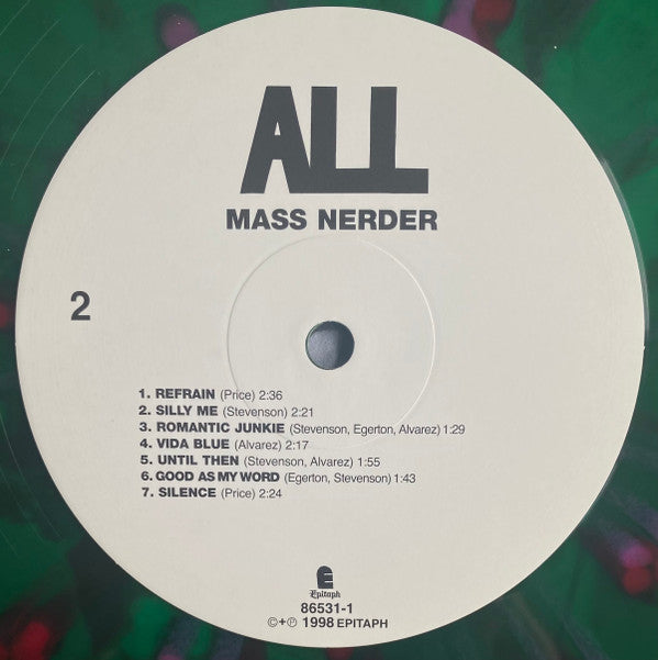 ALL (2) : Mass Nerder (LP,Album,Limited Edition,Reissue)