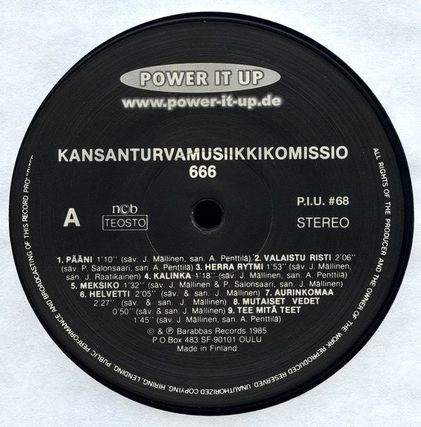 Kansanturvamusiikkikomissio : 666 (LP,Album,Reissue)