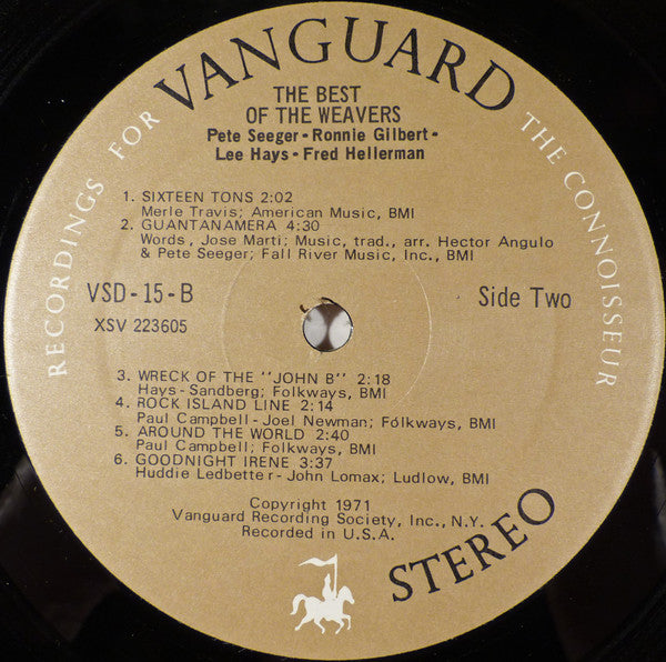 Weavers, The : Greatest Hits (LP,Compilation,Stereo)