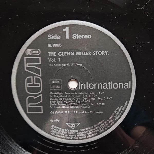 Glenn Miller : The Glenn Miller Story – Volume 1 (The Original Recordings) (LP,Compilation,Reissue)