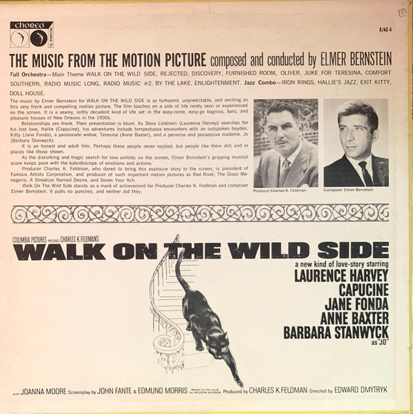 Elmer Bernstein : Walk On The Wild Side (LP,Album,Stereo)
