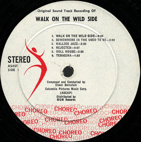 Elmer Bernstein : Walk On The Wild Side (LP,Album,Stereo)