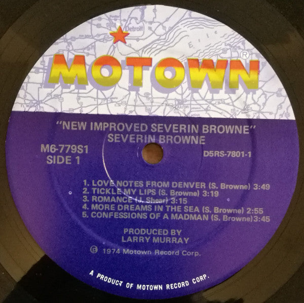 Severin Browne : New Improved Severin Browne (LP,Album,Stereo)