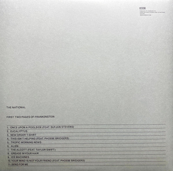 National, The : First Two Pages Of Frankenstein (LP,Album)