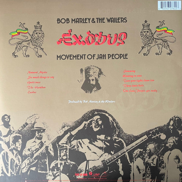 Bob Marley & The Wailers : Exodus (LP,Reissue,Remastered)