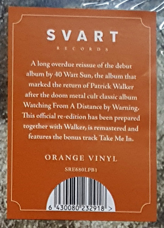 40 Watt Sun : The Inside Room (LP)