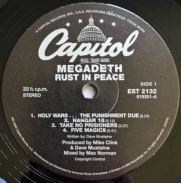 Megadeth : Rust In Peace (LP,Album,Reissue)