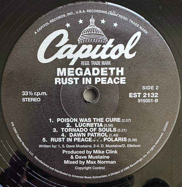Megadeth : Rust In Peace (LP,Album,Reissue)