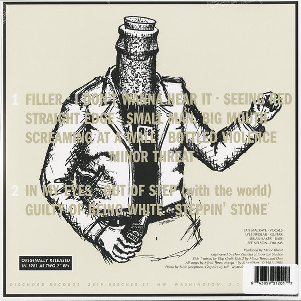 Minor Threat : Minor Threat (LP,45 RPM,Compilation,Reissue,Remastered,Repress)