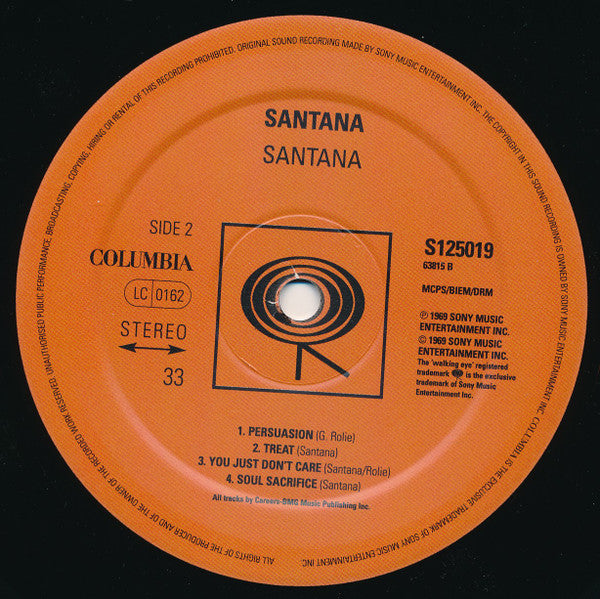 Santana : Santana (LP,Album,Reissue,Stereo)