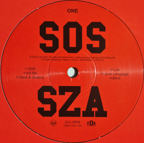 SZA (2) : SOS (LP,Album)