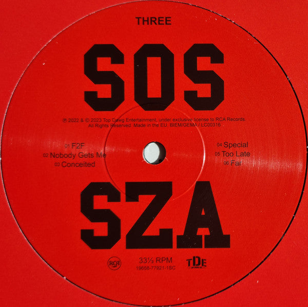 SZA (2) : SOS (LP,Album)