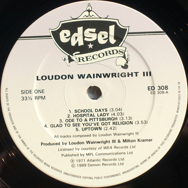 Loudon Wainwright III : Loudon Wainwright III (LP,Album)