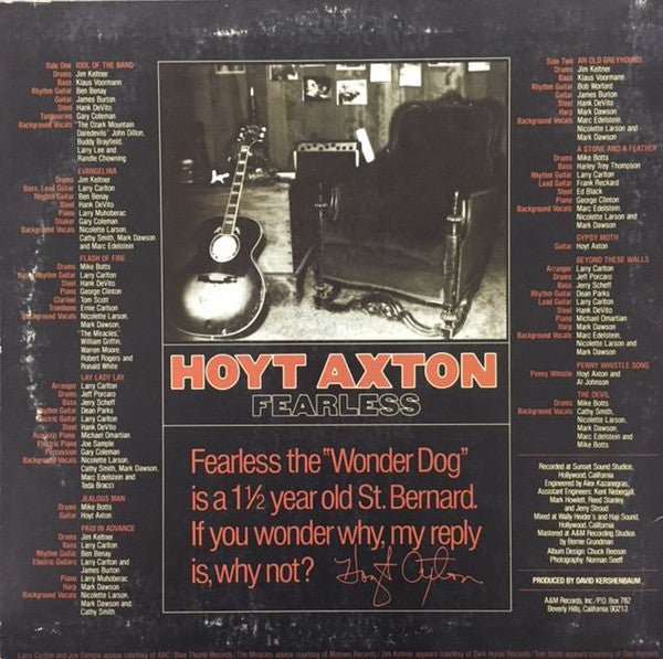 Hoyt Axton : Fearless (LP,Album)