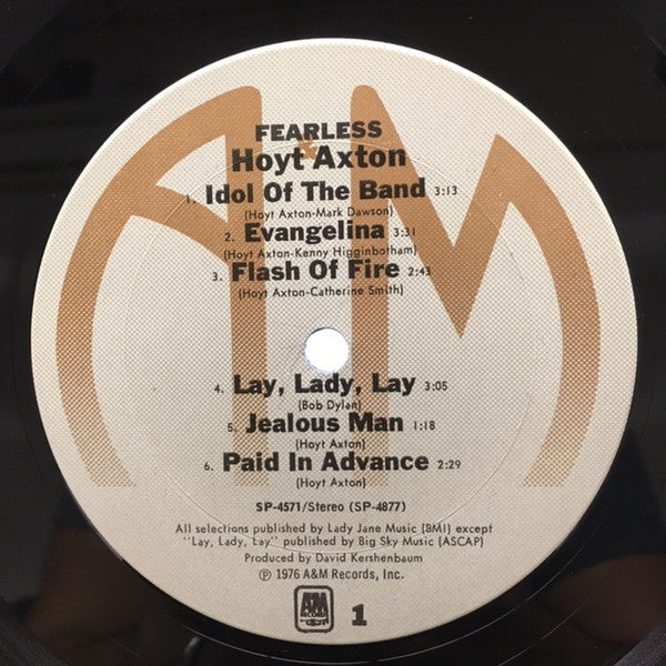 Hoyt Axton : Fearless (LP,Album)