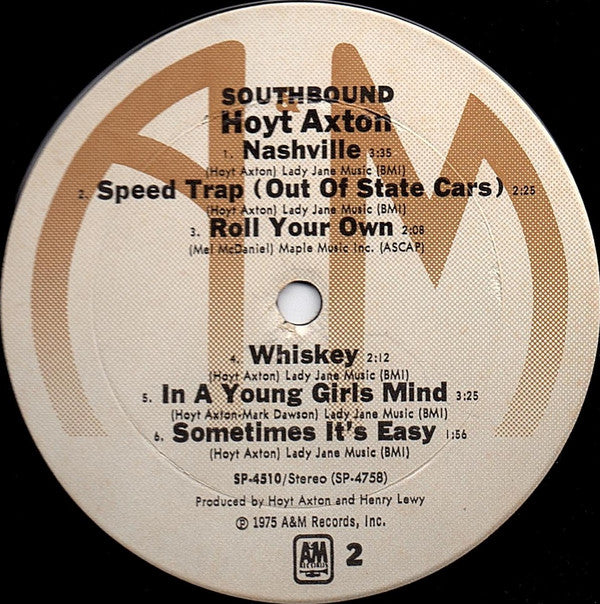 Hoyt Axton : Southbound (LP,Album)